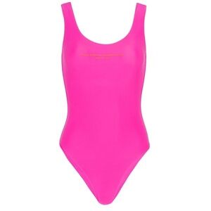 Brandon Blackwood Logo One-Piece Swimsuit- Pink M NEW NEVER WORN